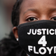 Demonstrators protest near the Hennepin County Courthouse on April 19, 2021 in Minneapolis, Minnesota.